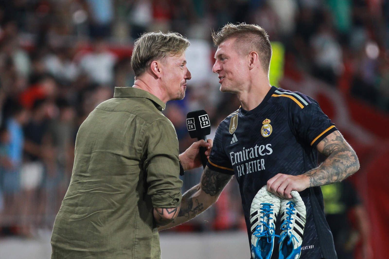 Guti con Kroos en DAZN