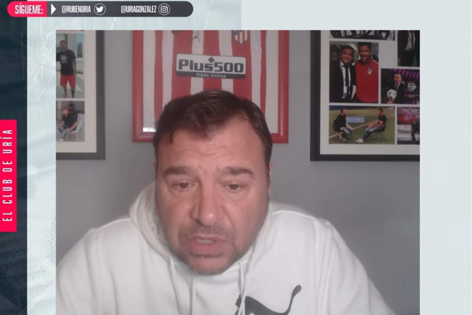 Uría en su canal de Twitch