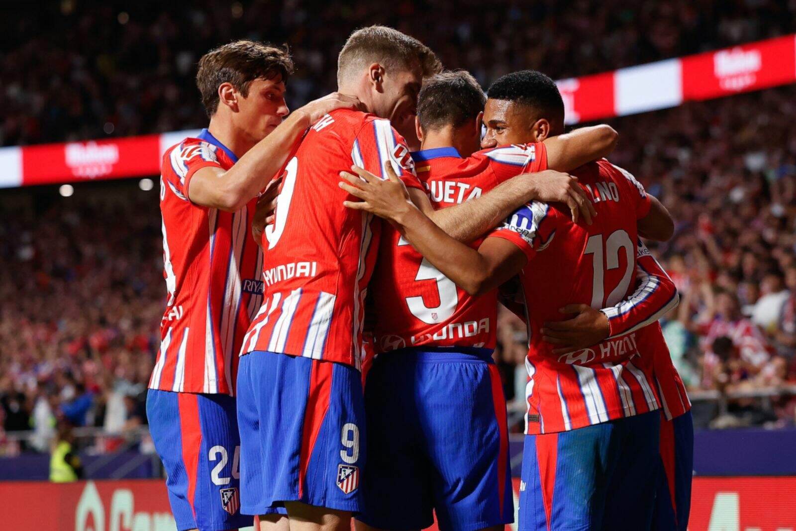 El Atleti celebrando