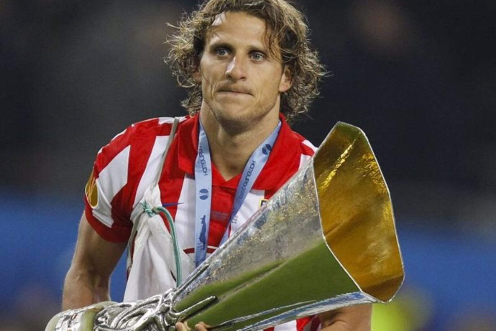 Forlán con la Europa League