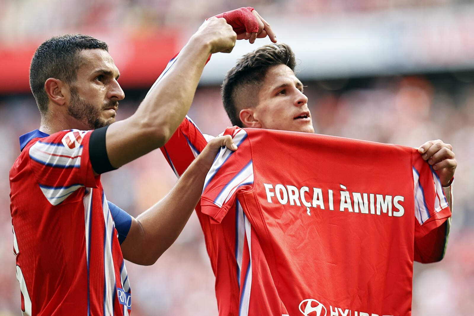 La emotiva dedicatoria de Giuliano Simeone y Koke