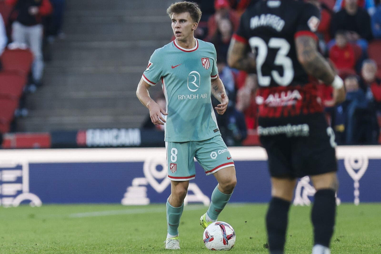 Barrios disputo los 90 minutos en Mallorca