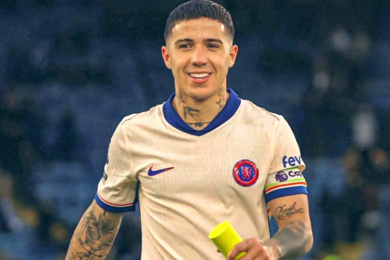 Enzo Fernández tras derrotar al Leicester (Fuente: @ChelseaFC)