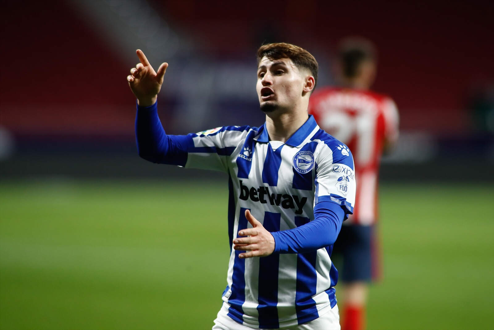 Borja Sainz cuando en su paso por el Alavés