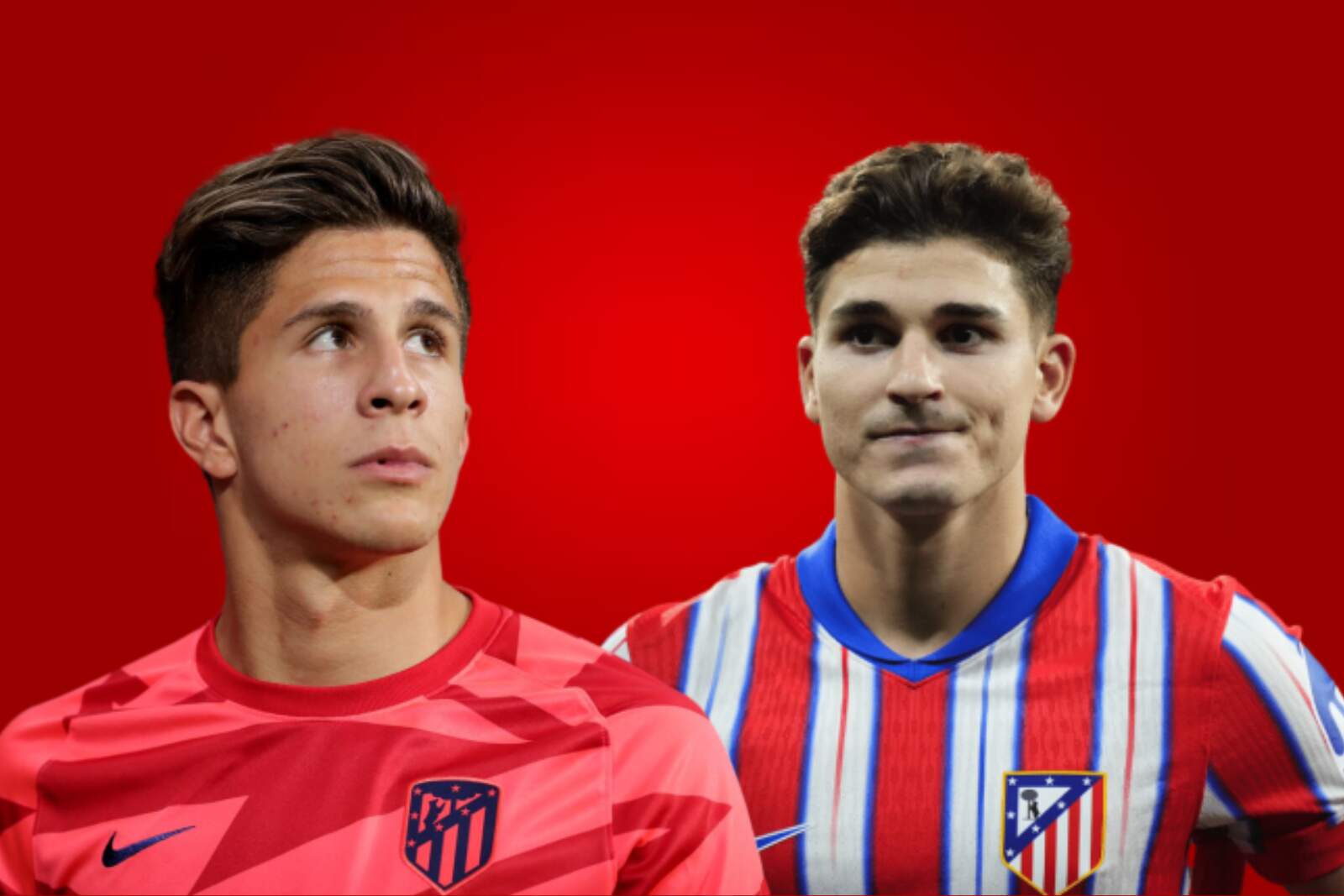 Julián Alvarez, Giuliano y Nahuel Molina tranquilizan a Simeone