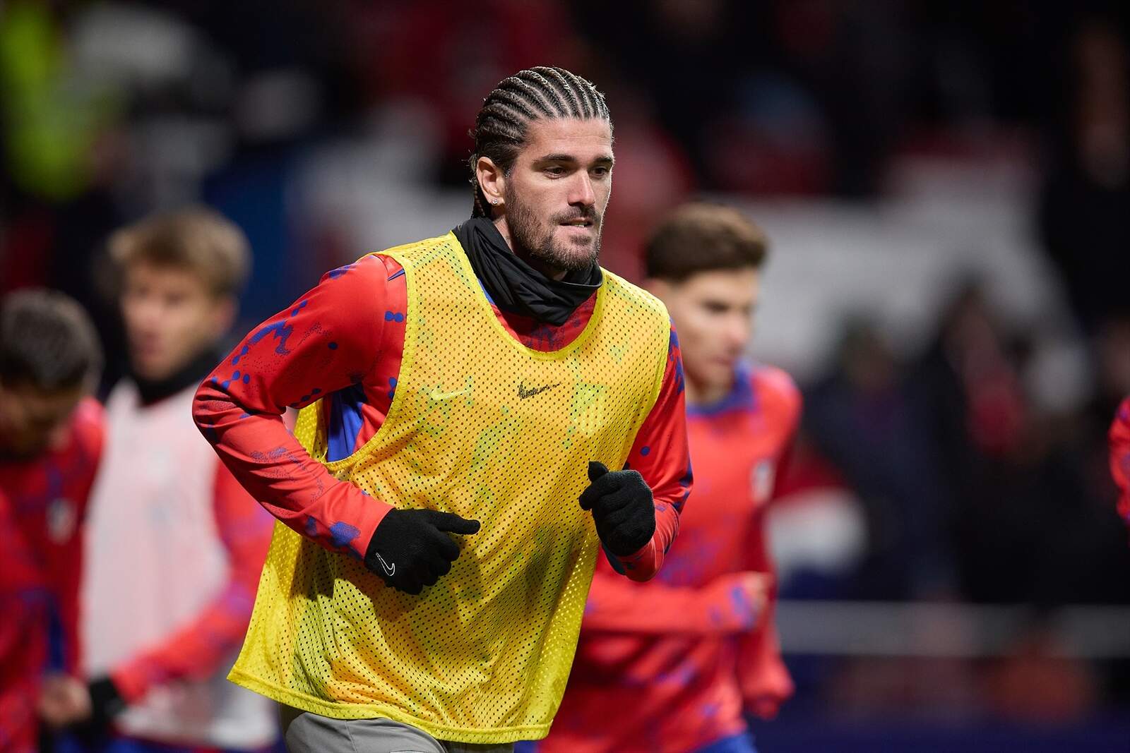 De Paul en un partido con el Atlético de Madrid