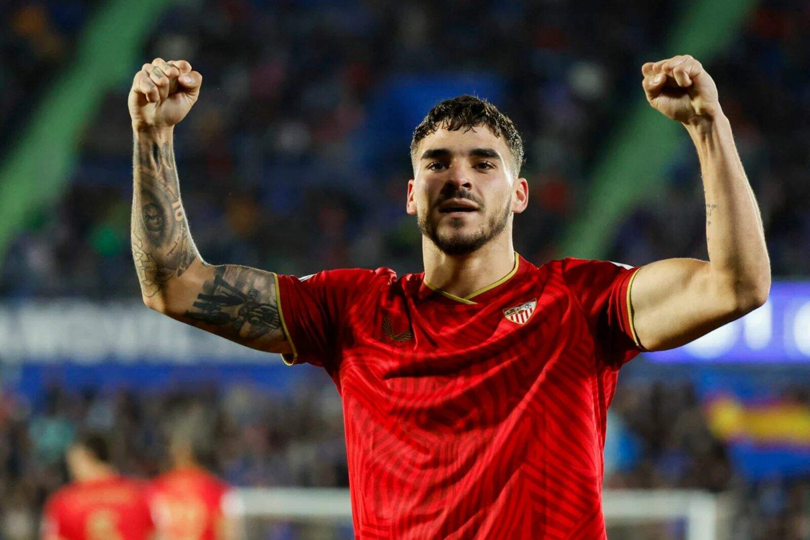 Isaac Romero celebrando un gol