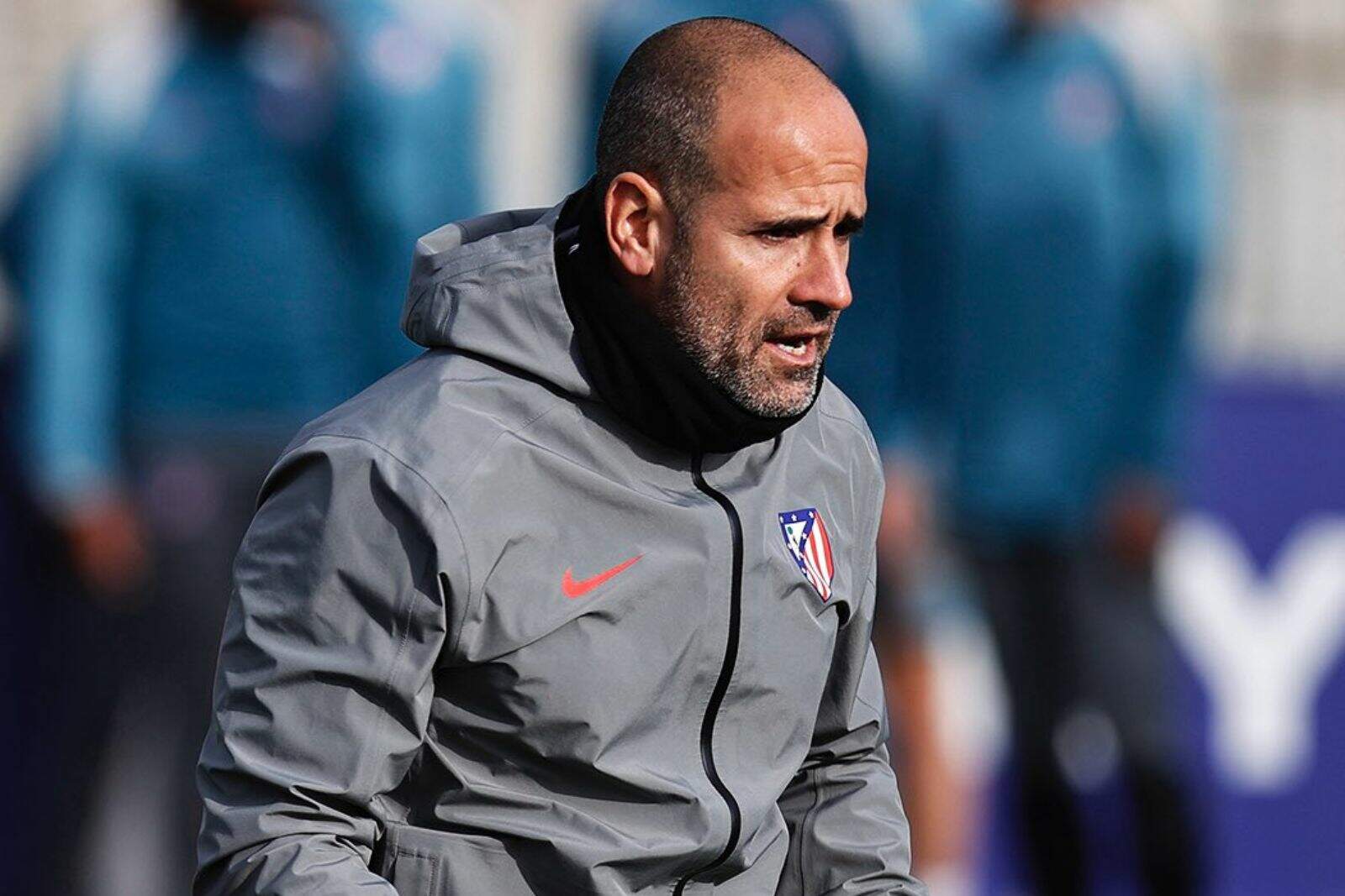Luis Piñedo durante un entrenamiento