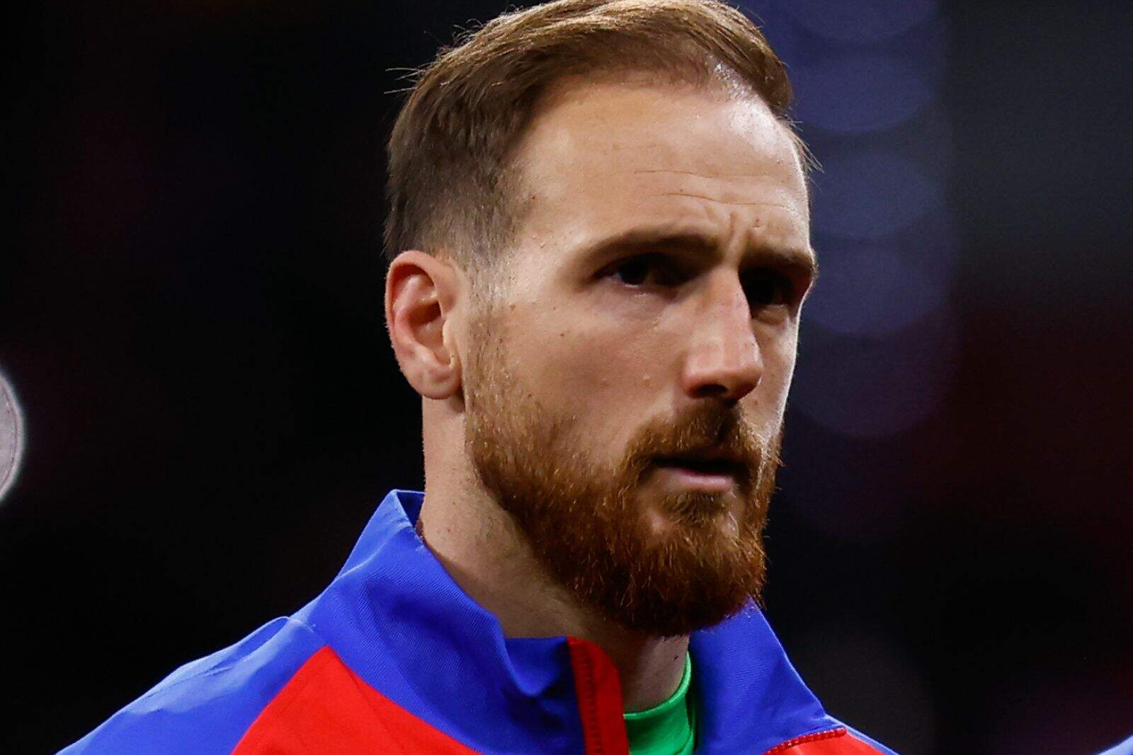 Jan Oblak en la previa de un partido