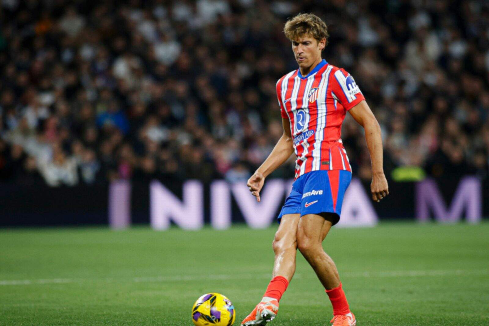 Llorente durante el partido