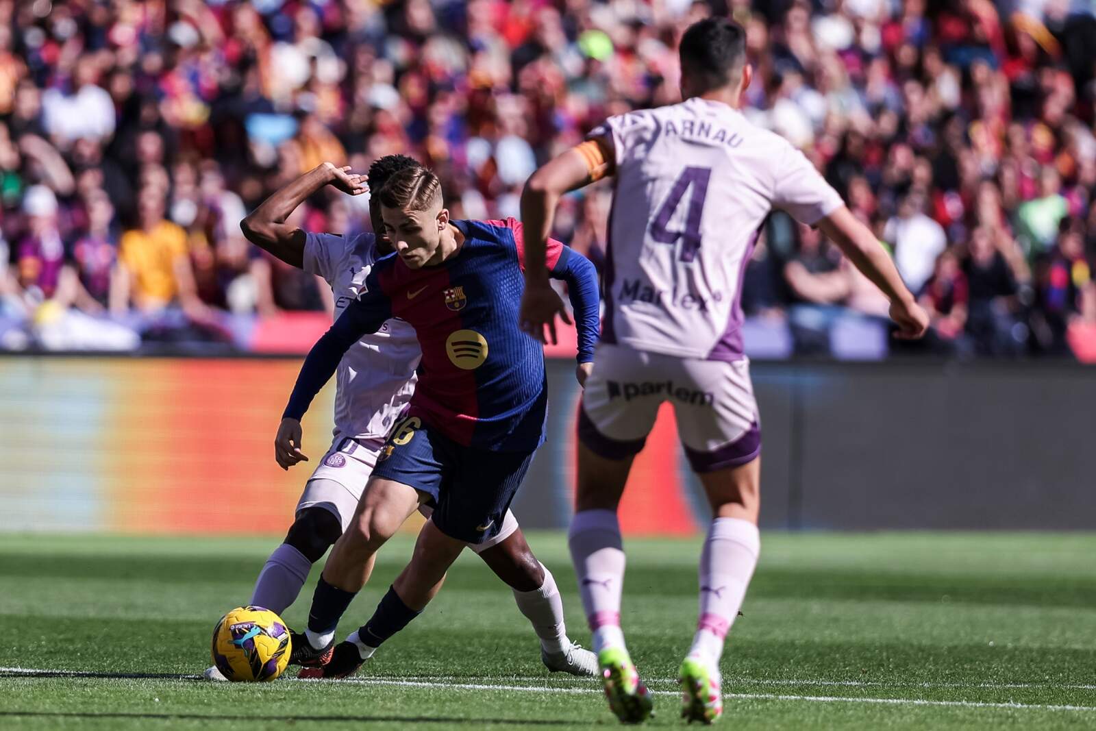 Fermín durante un partido