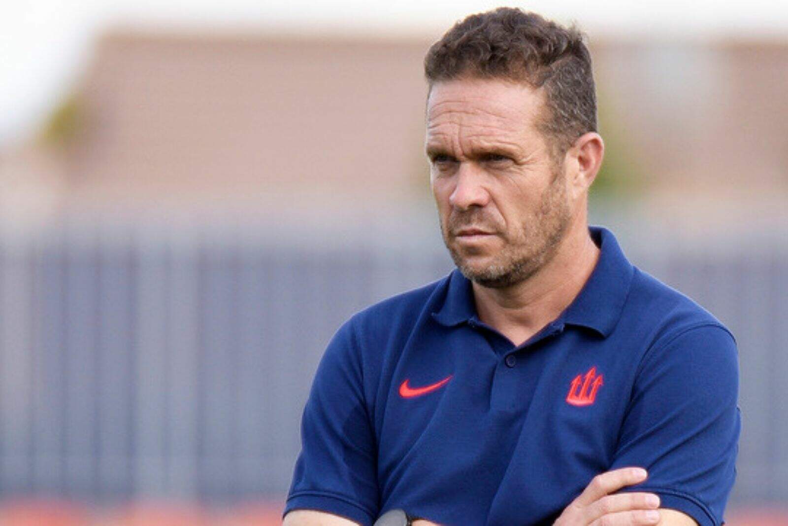 Tevenet durante un entrenamiento