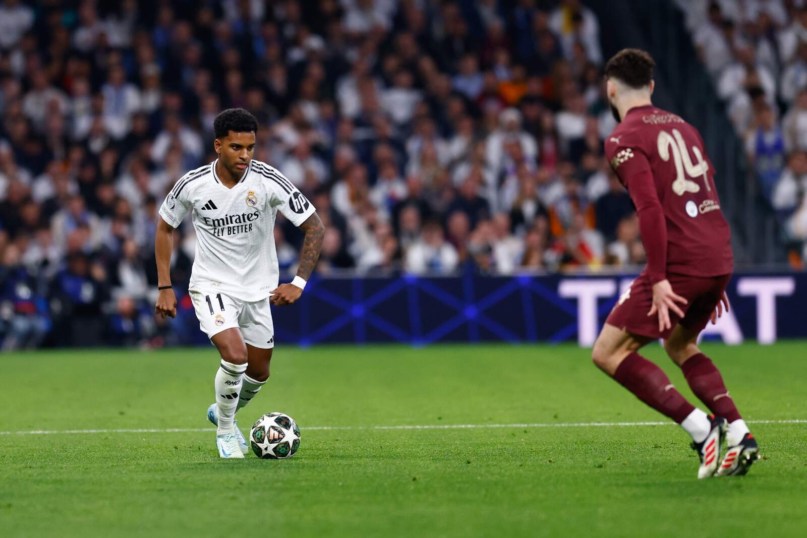 Rodrygo en un partido de Champions League