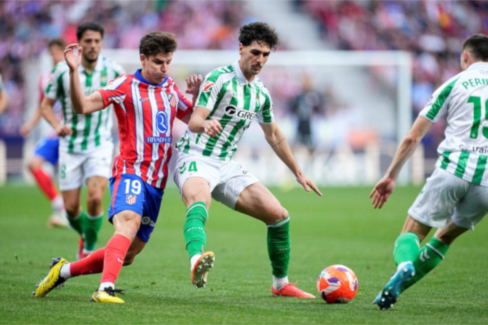 El Atlético de Madrid en un partido