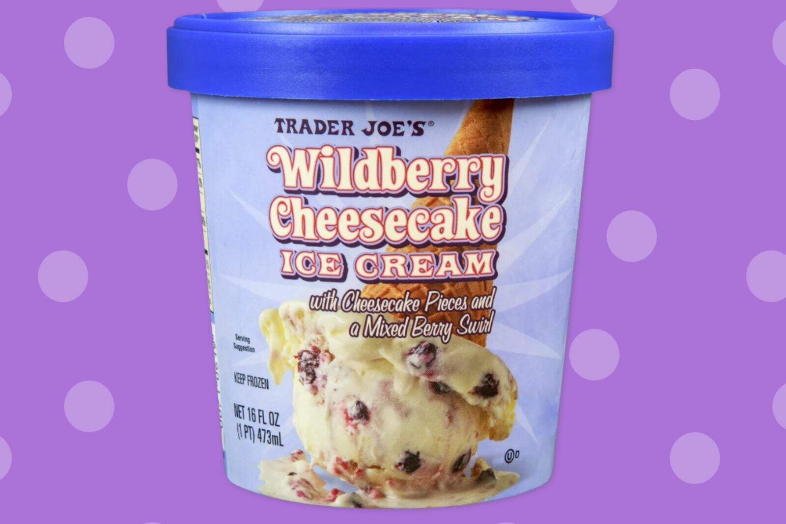 Trader Joe's New Wildberry Cheesecake Ice Cream