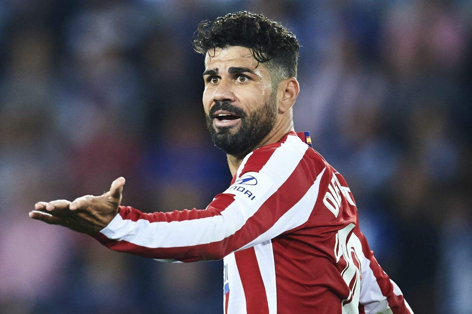 Costa durante un partido
