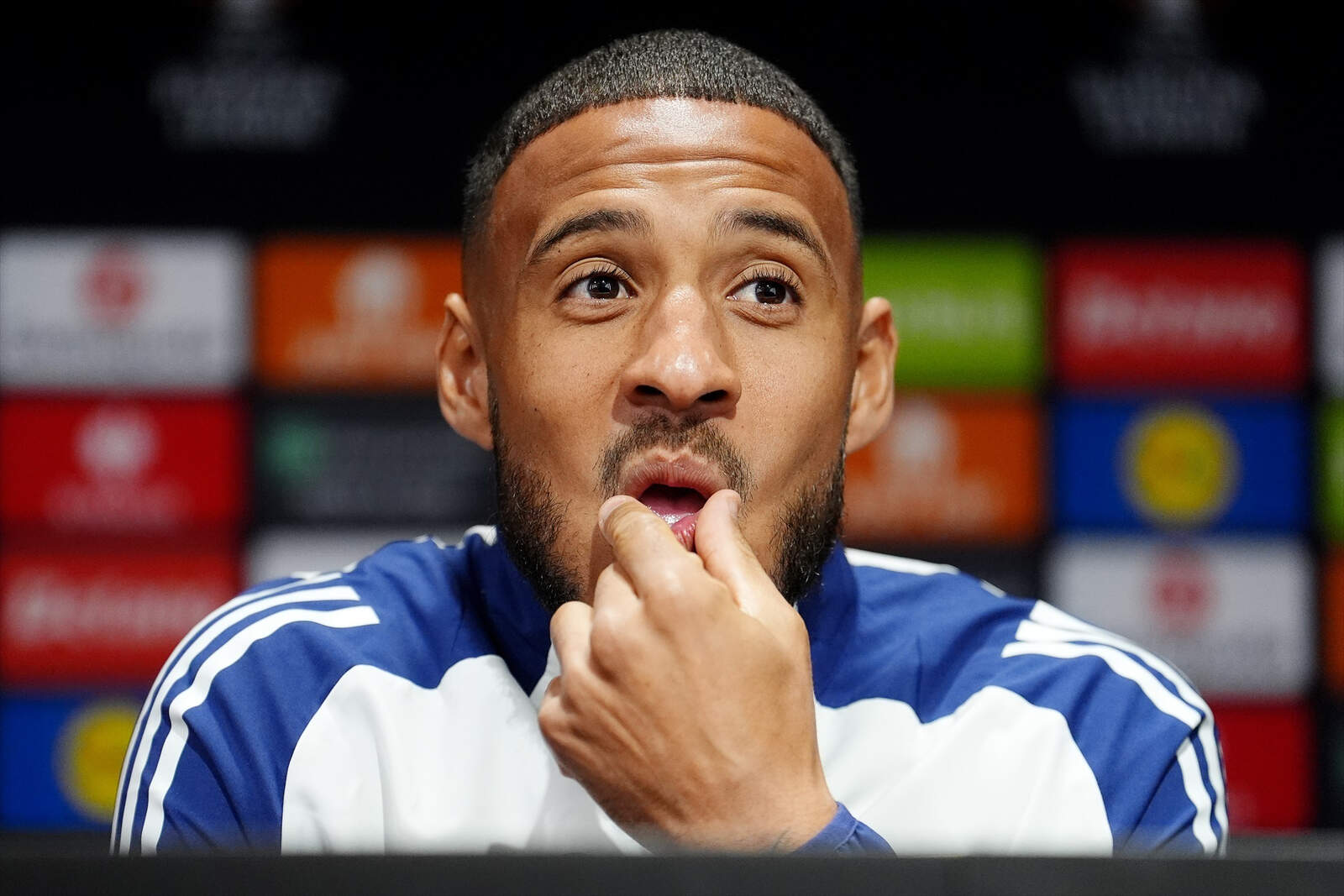 Tolisso en una rueda de prensa reciente