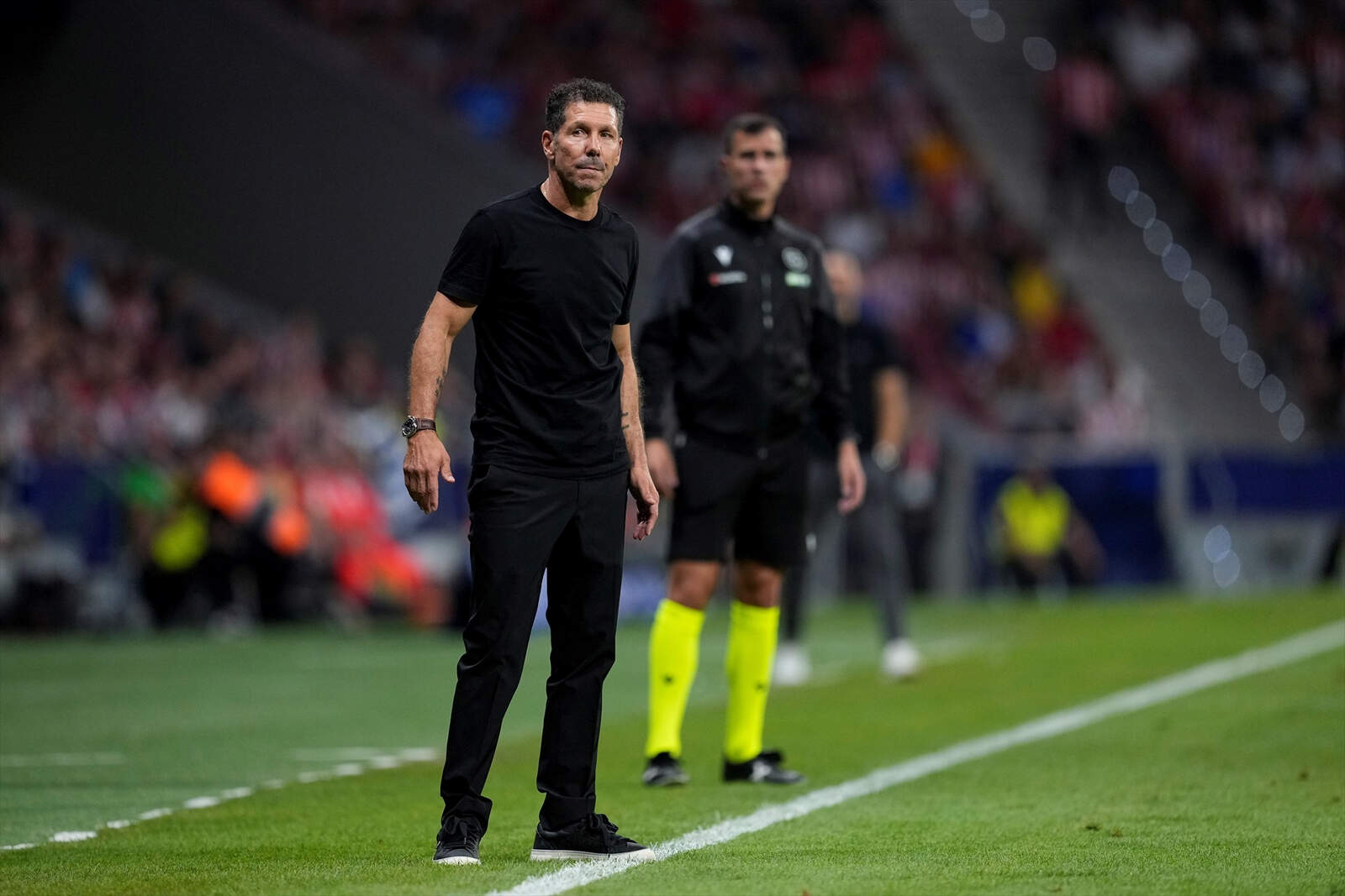 Simeone en un partido