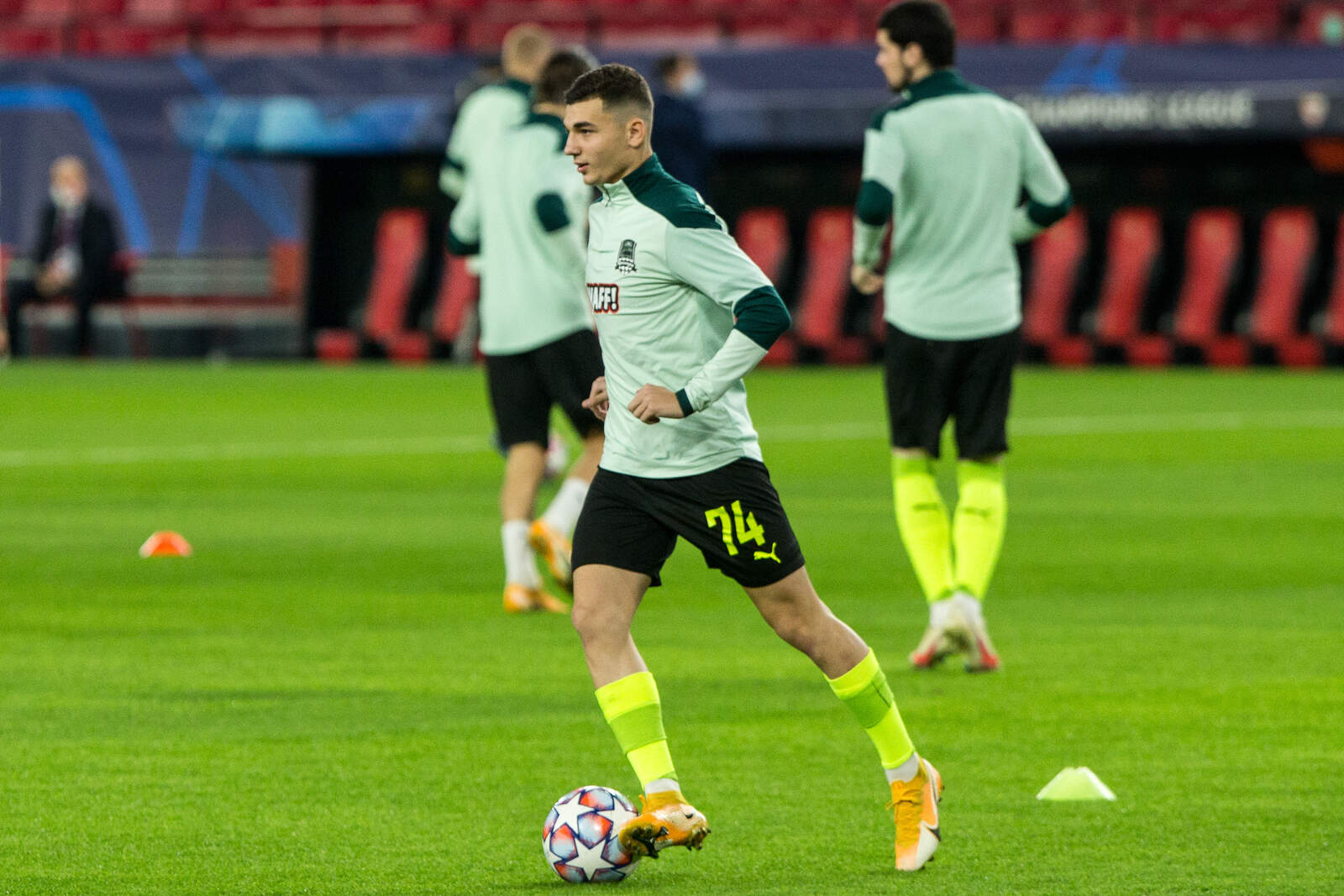Spertsyan en un entrenamiento