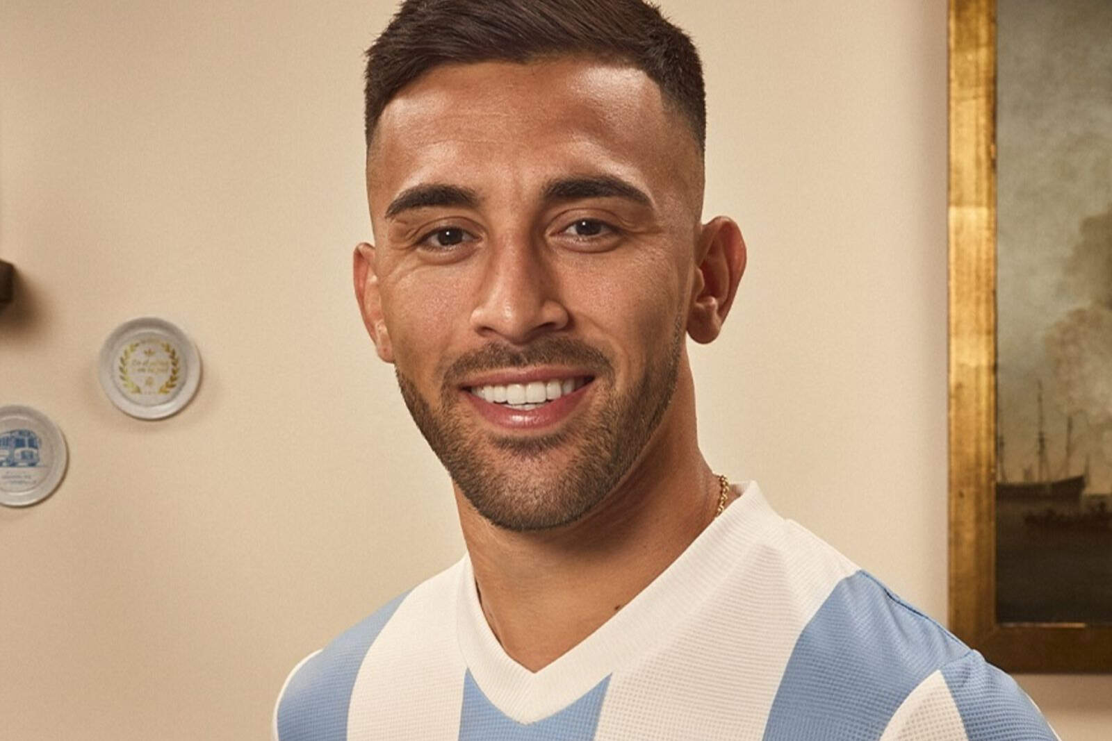 Nico González actuó de lateral izquierdo ante Venezuela