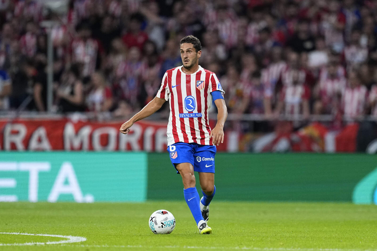 Koke durante el partido