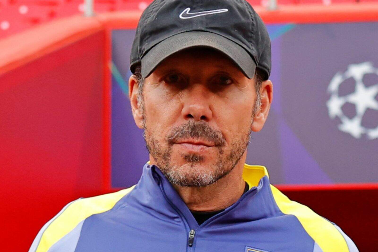 Simeone en un entrenamiento