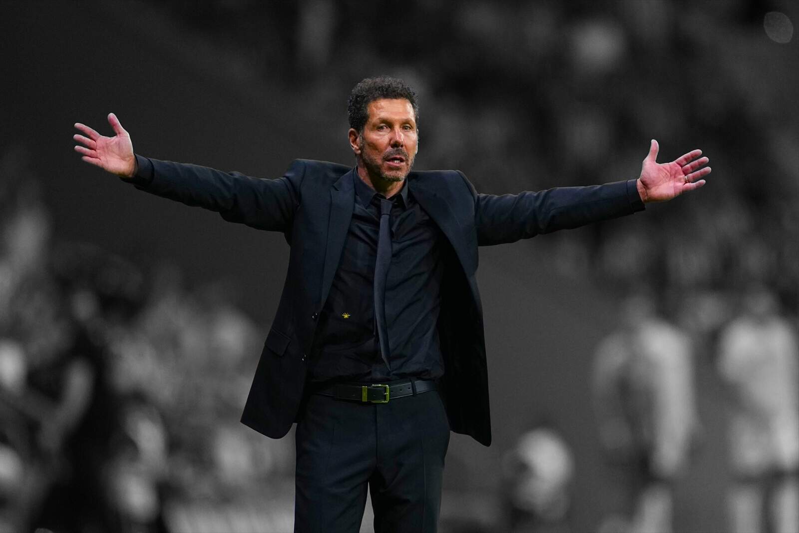 Simeone durante un partido