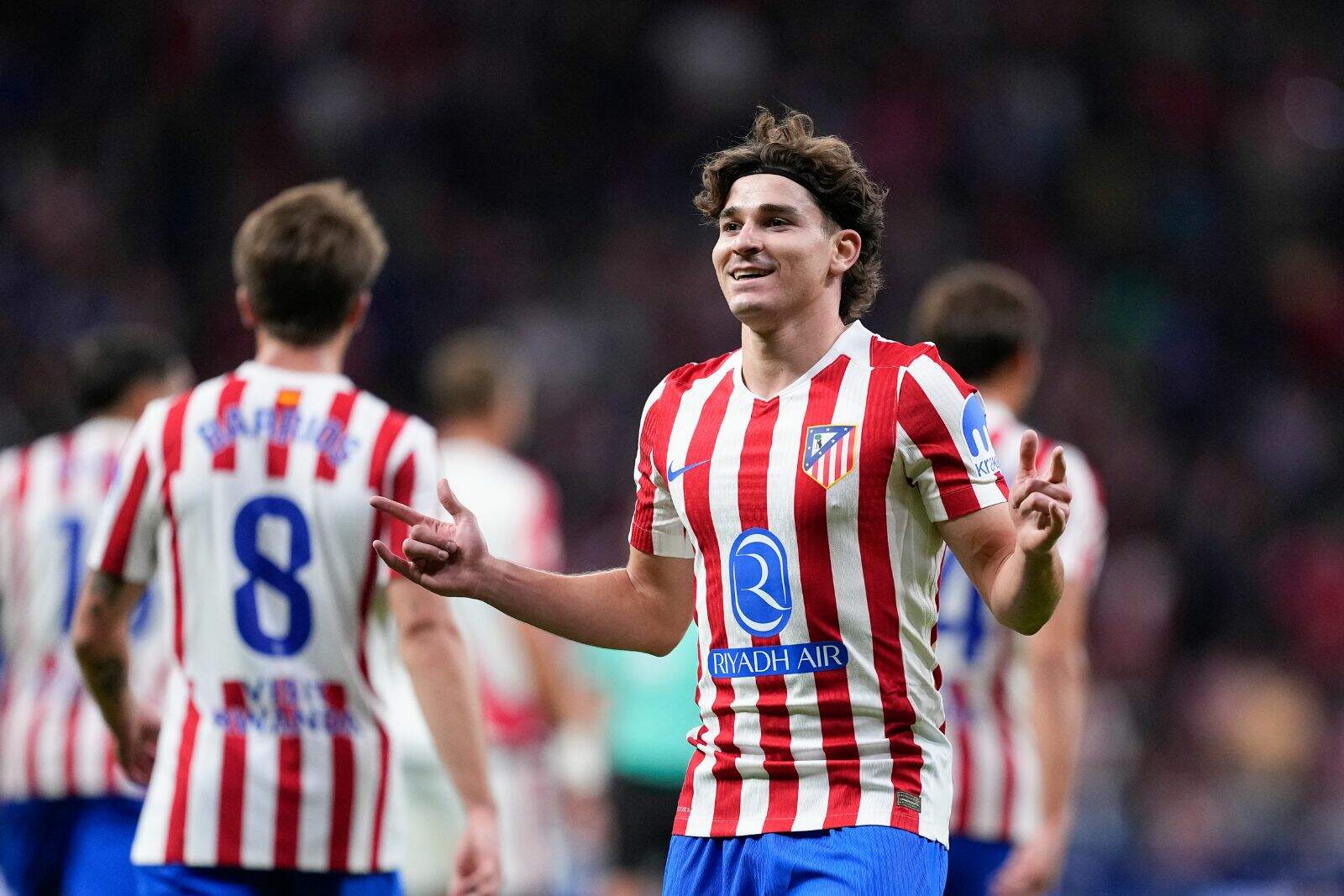 Julián celebrando un ogol