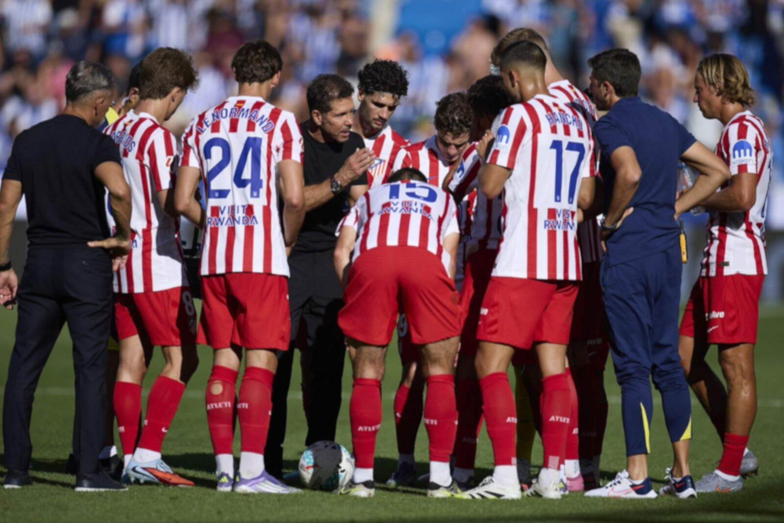 Nelson Vivas formando parte de la charla de Simeone