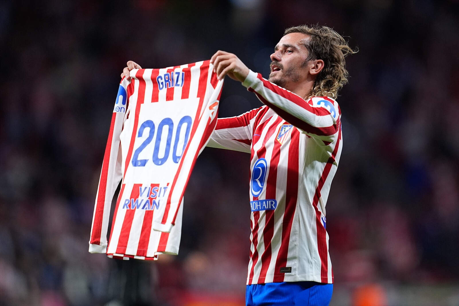 Griezmann celebrando sus 200 goles