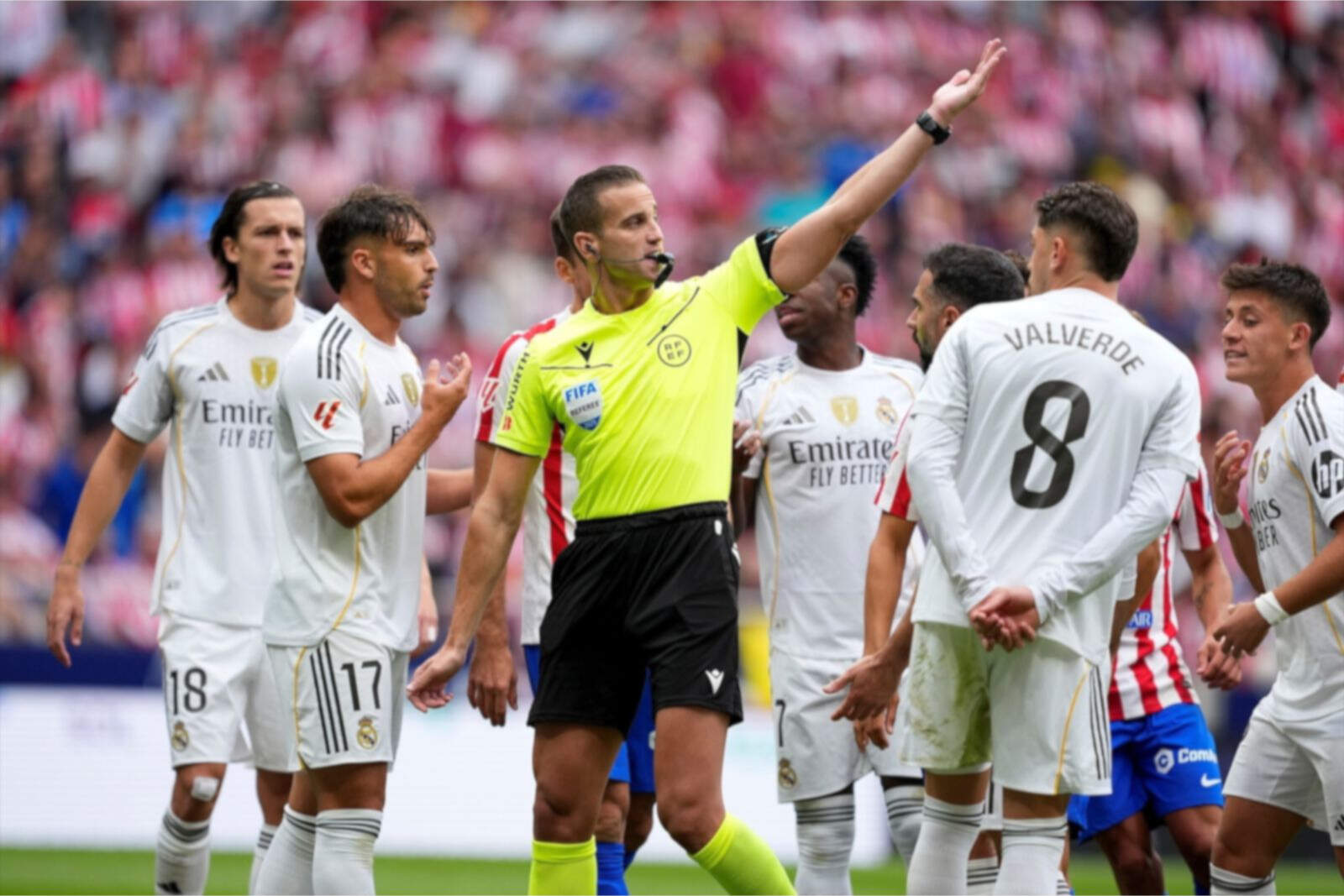 Alberola tuvo una buena actuación en el derbi del Metropolitano | Fuente: (@Atleti)