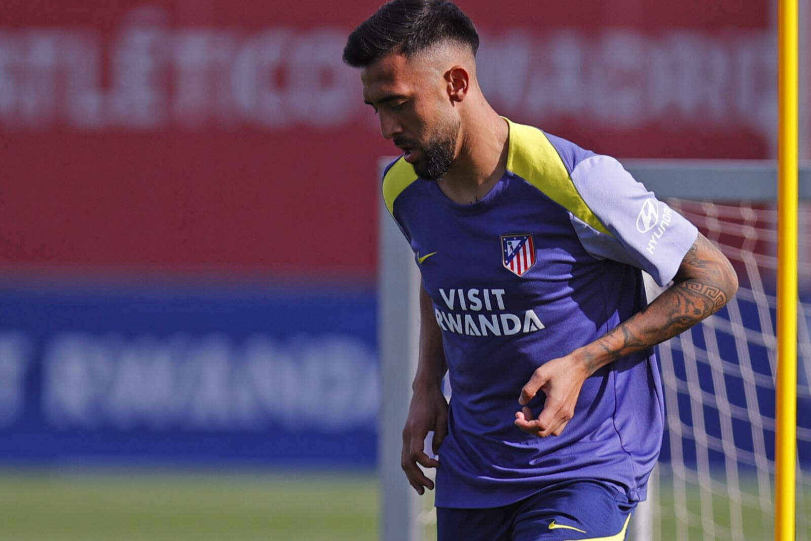 Nico González, en problemas (Fuente: @Atleti)