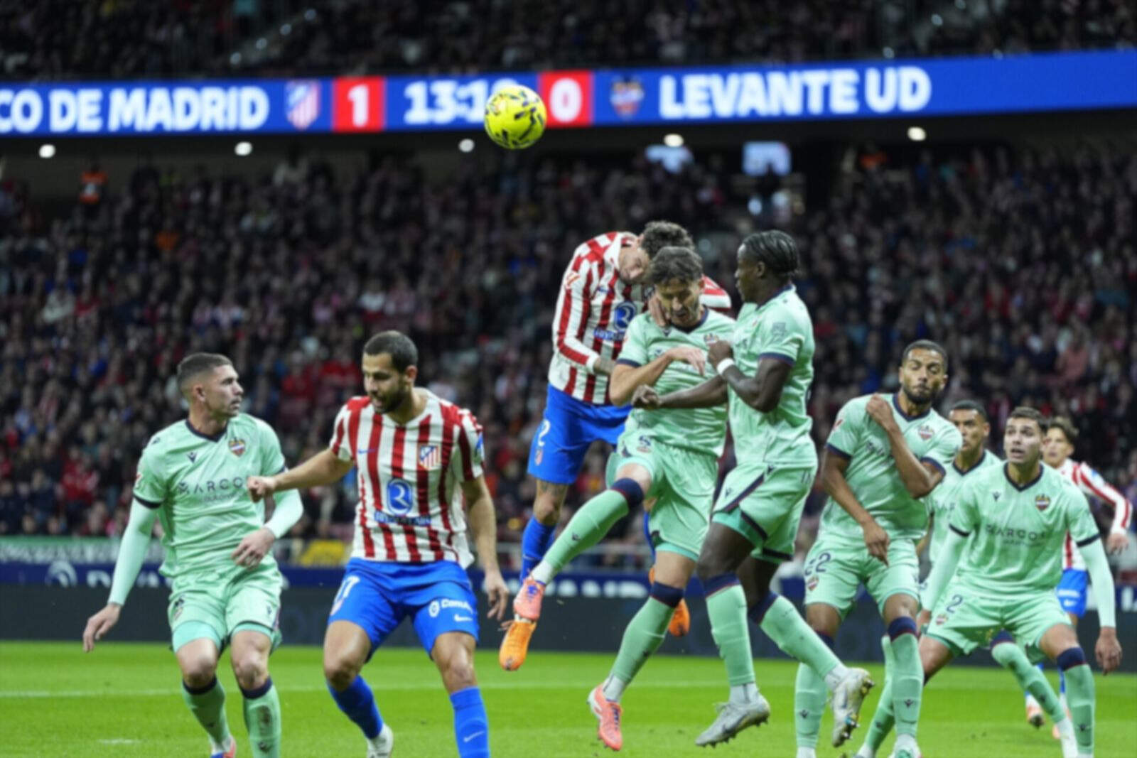 El Atlético en un córner