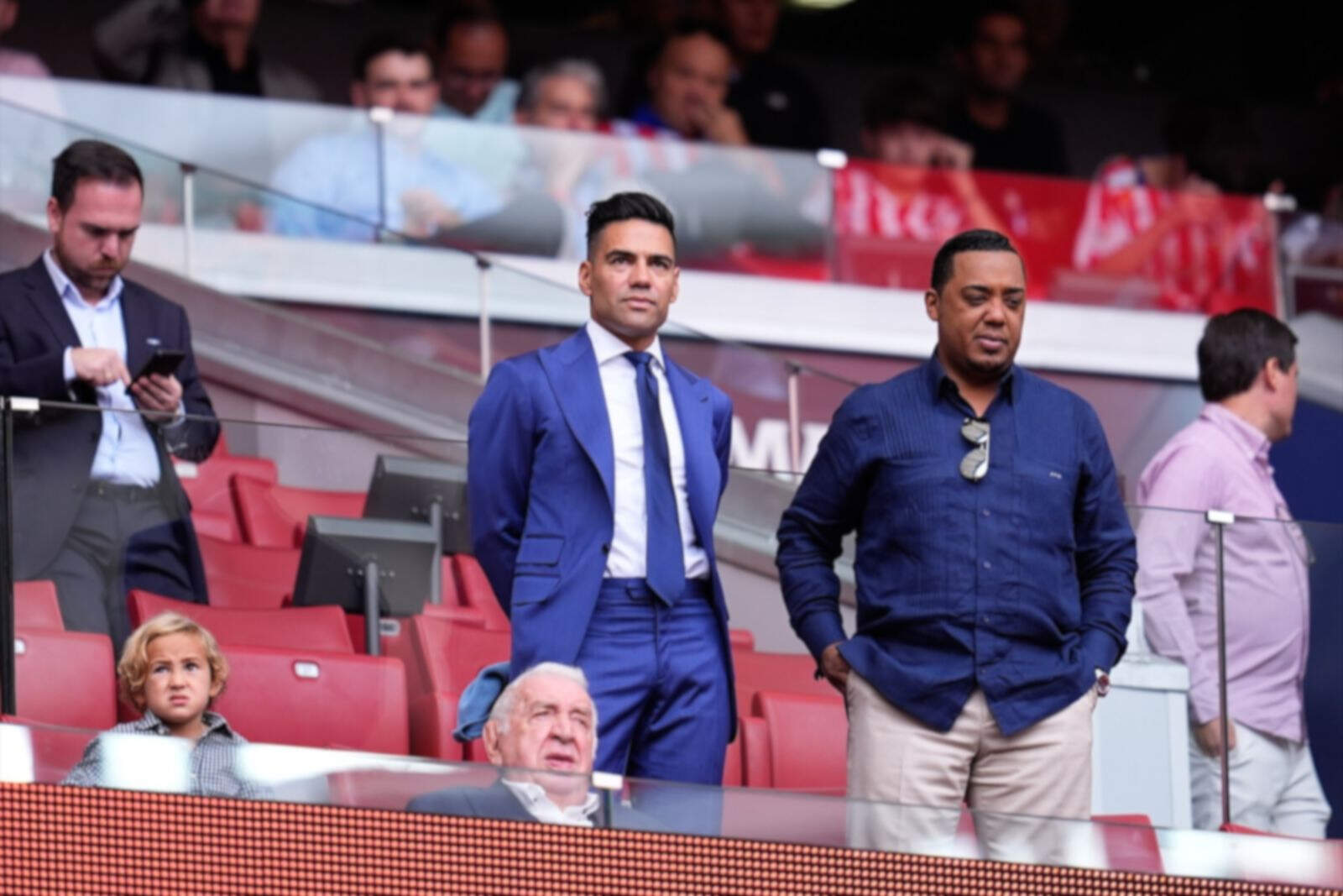 Radamel Falcao, fue homenajeado en el Metropolitano | Fuente (@Atleti)