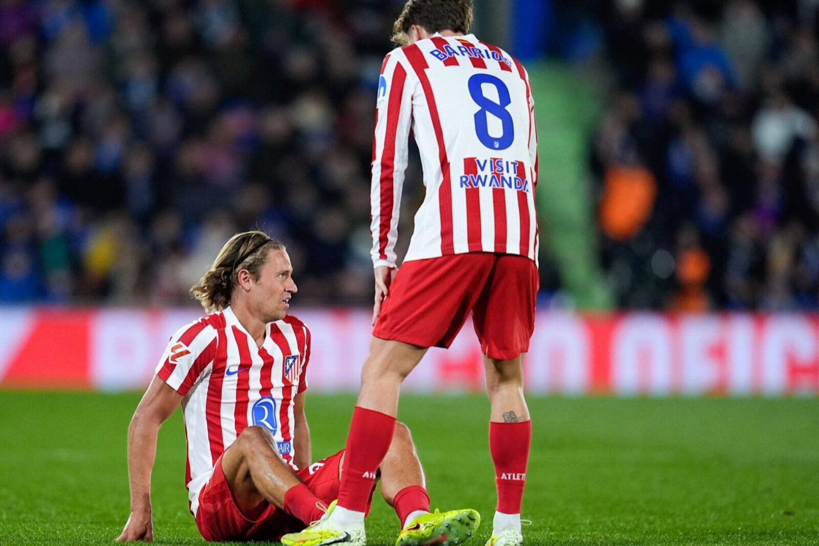 Llorente en su lesión