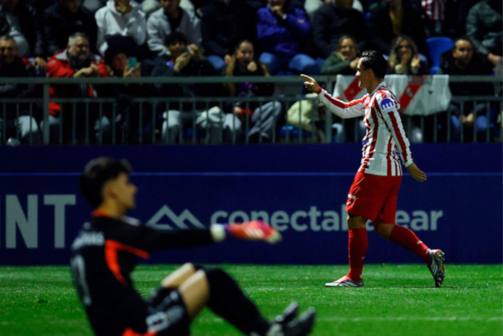 Raspadori en un partido