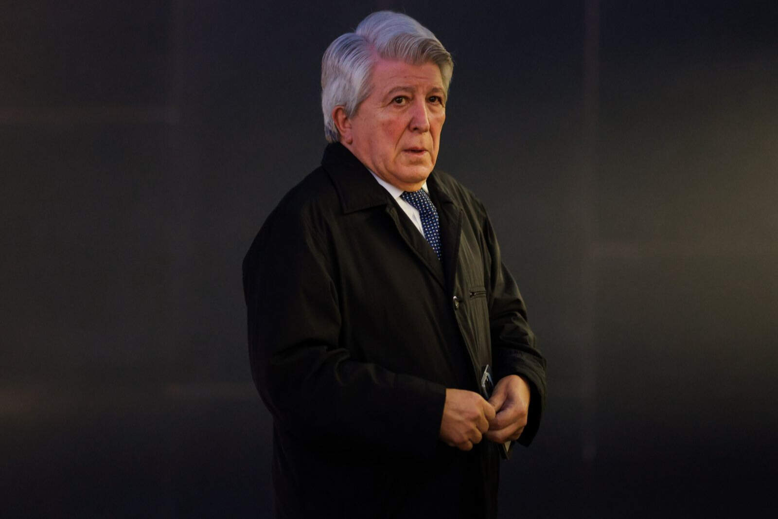 El máximo mandatario rojiblanco, presente en el funeral de Collar
