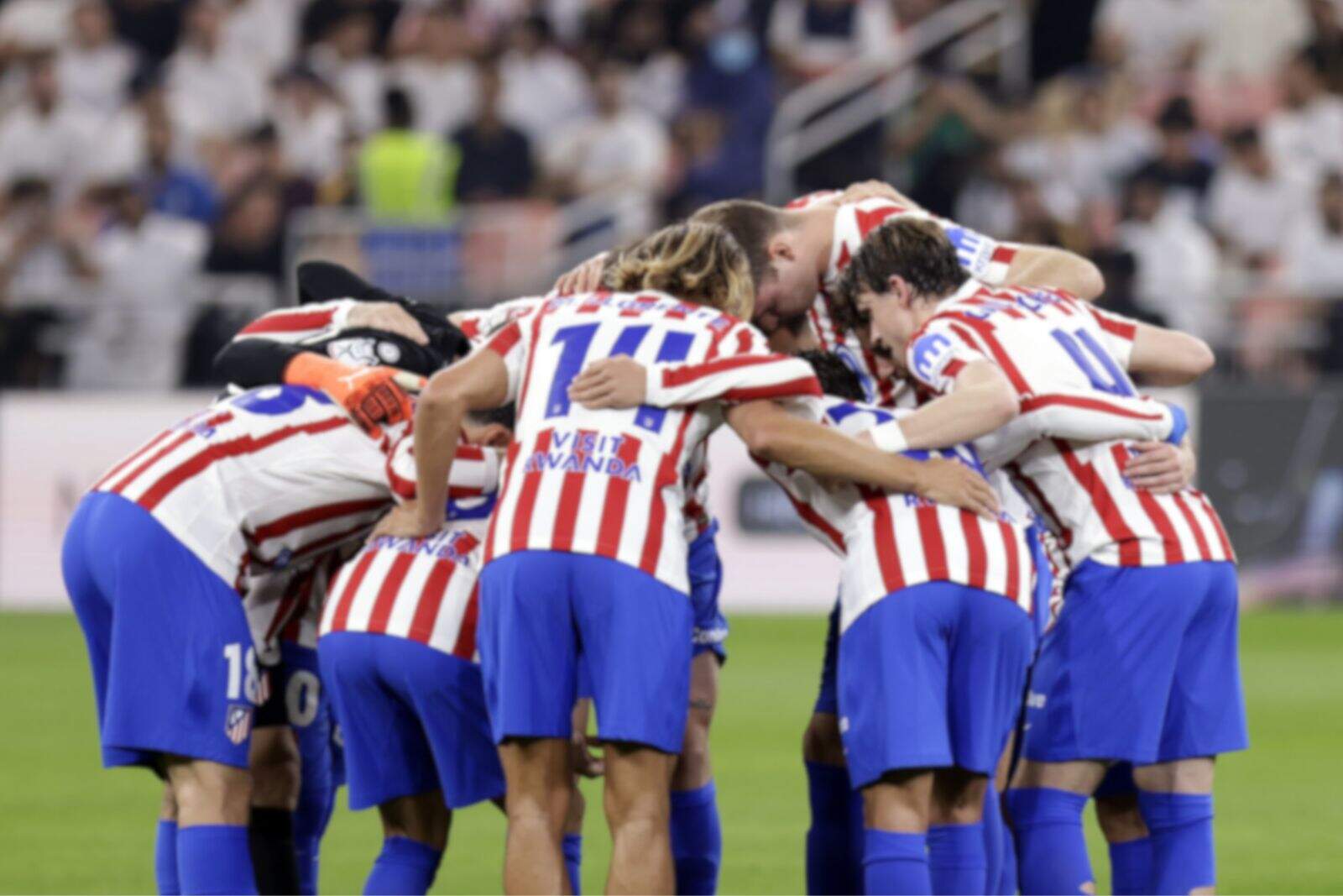 Los jugadores del Atlético