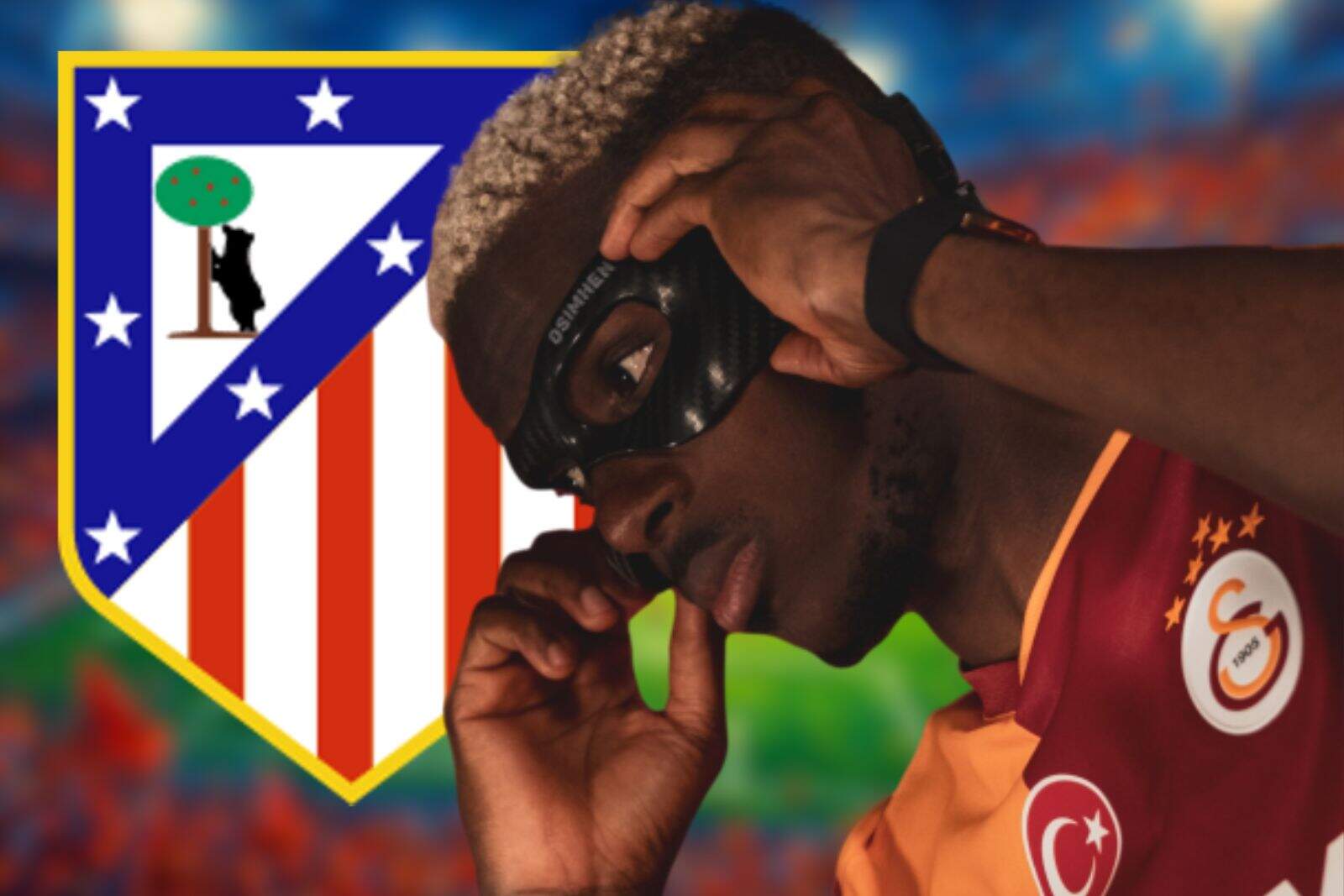 Osimhen podría recalar en el Atlético. | Fuente: (Canva)
