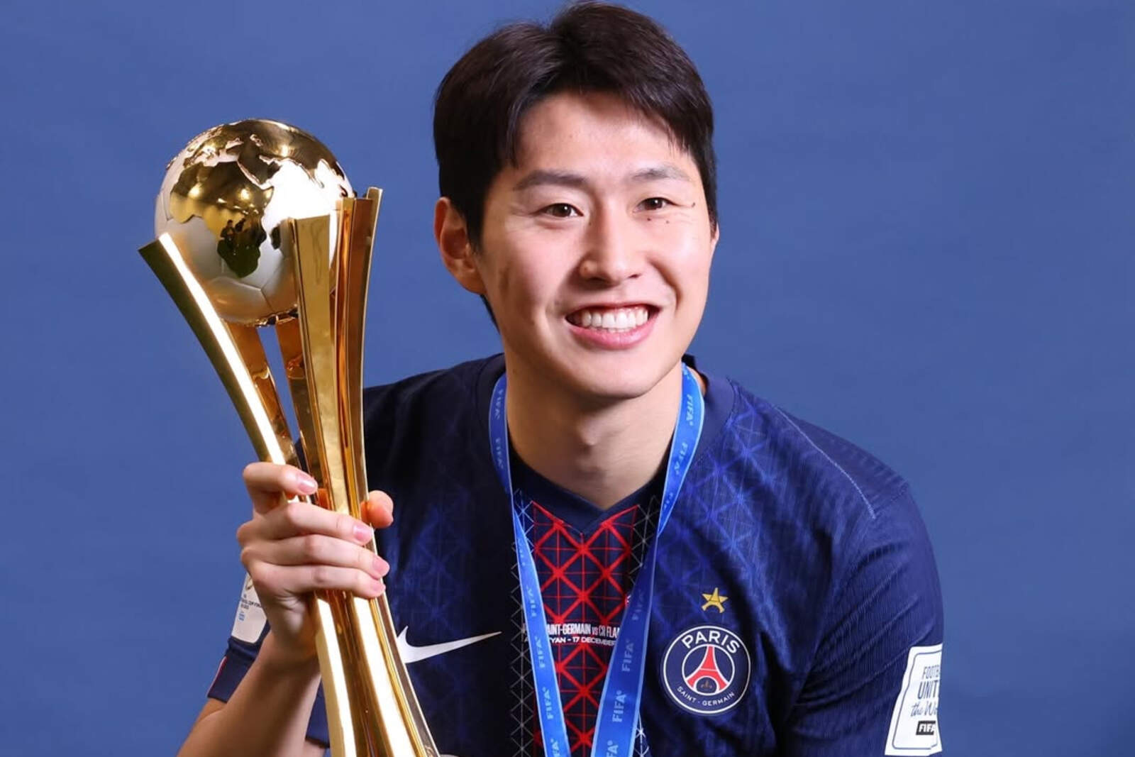 Kang-In Lee, feliz tras ganar al Flamengo/ PSG