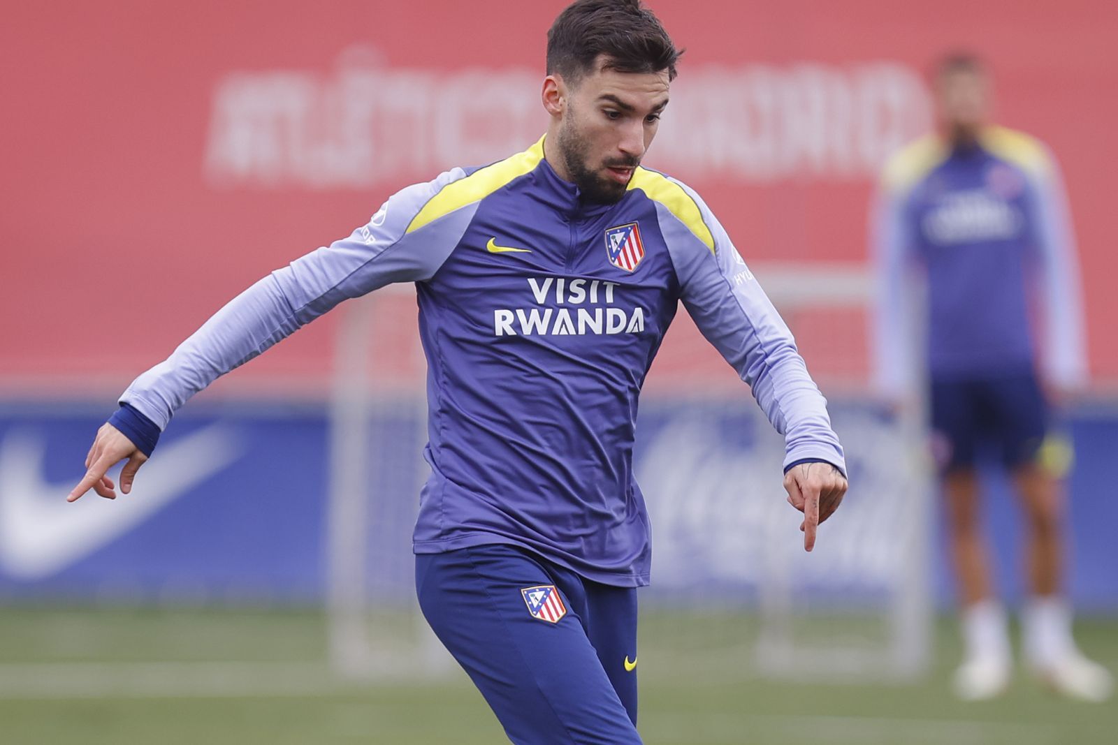 Baena entrenando | Fuente: (@Atleti)