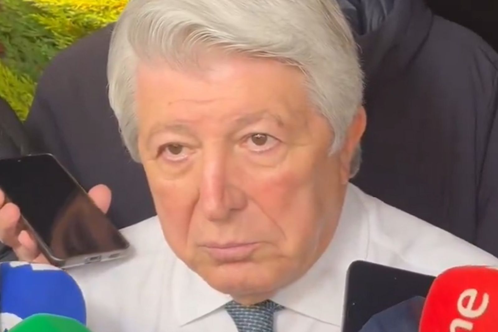 Enrique Cerezo compareció ante los medios | Fuente (@Atleti y Canva)