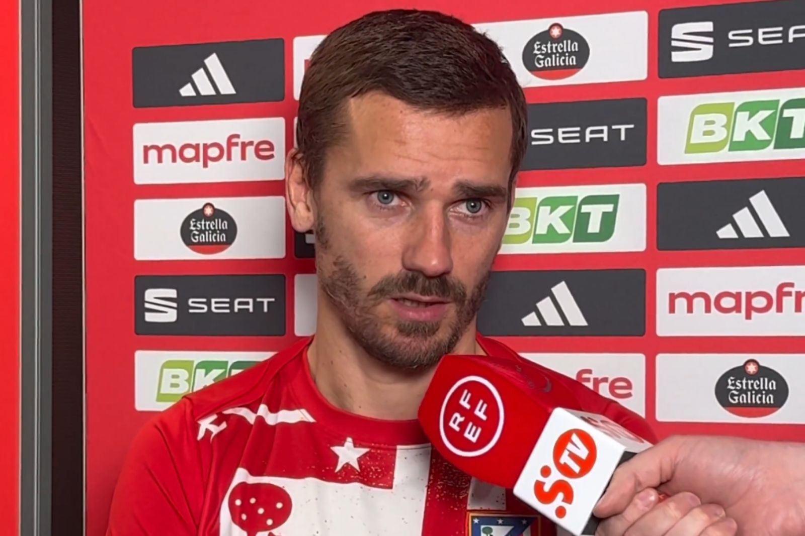 Griezmann tras el partido de Copa | Fuente: @SportyTV