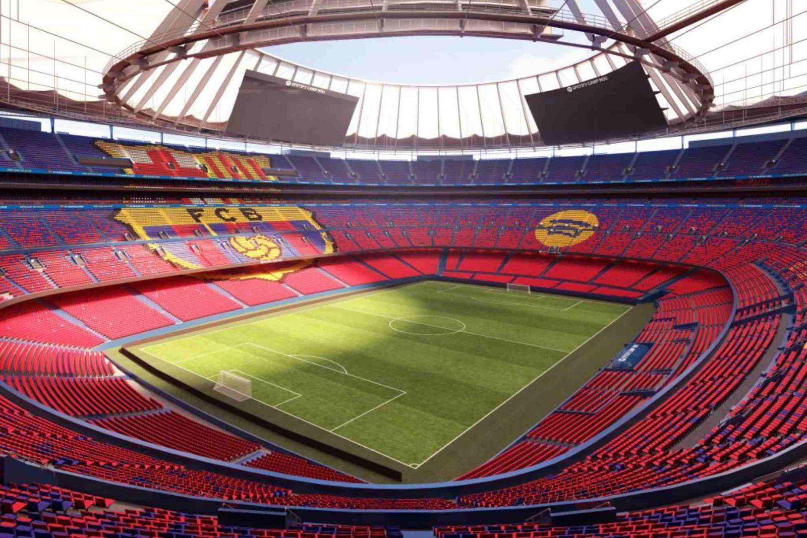 El Camp Nou tendrá aforo limitado. | Fuente: (Canva Pro)