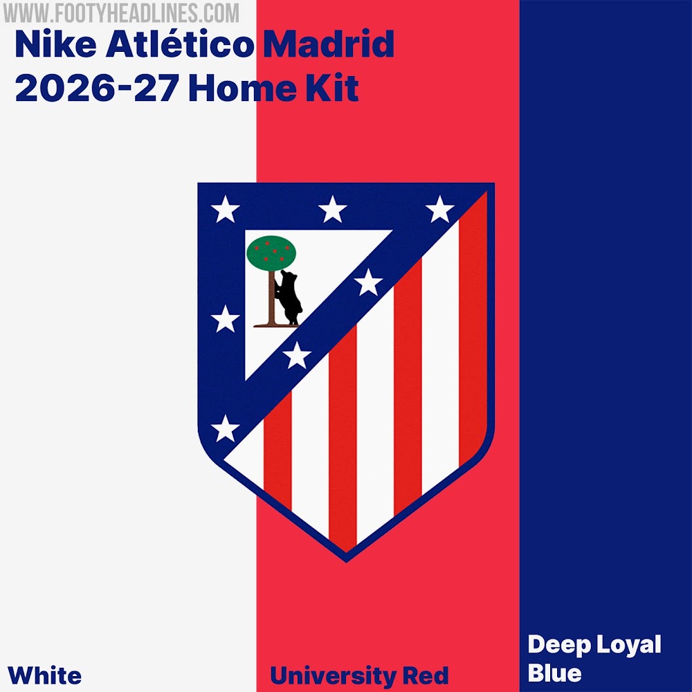 Atletico Madrid 26-27 Home Kit Colors Leaked | Fuente: FootyHeadlines
