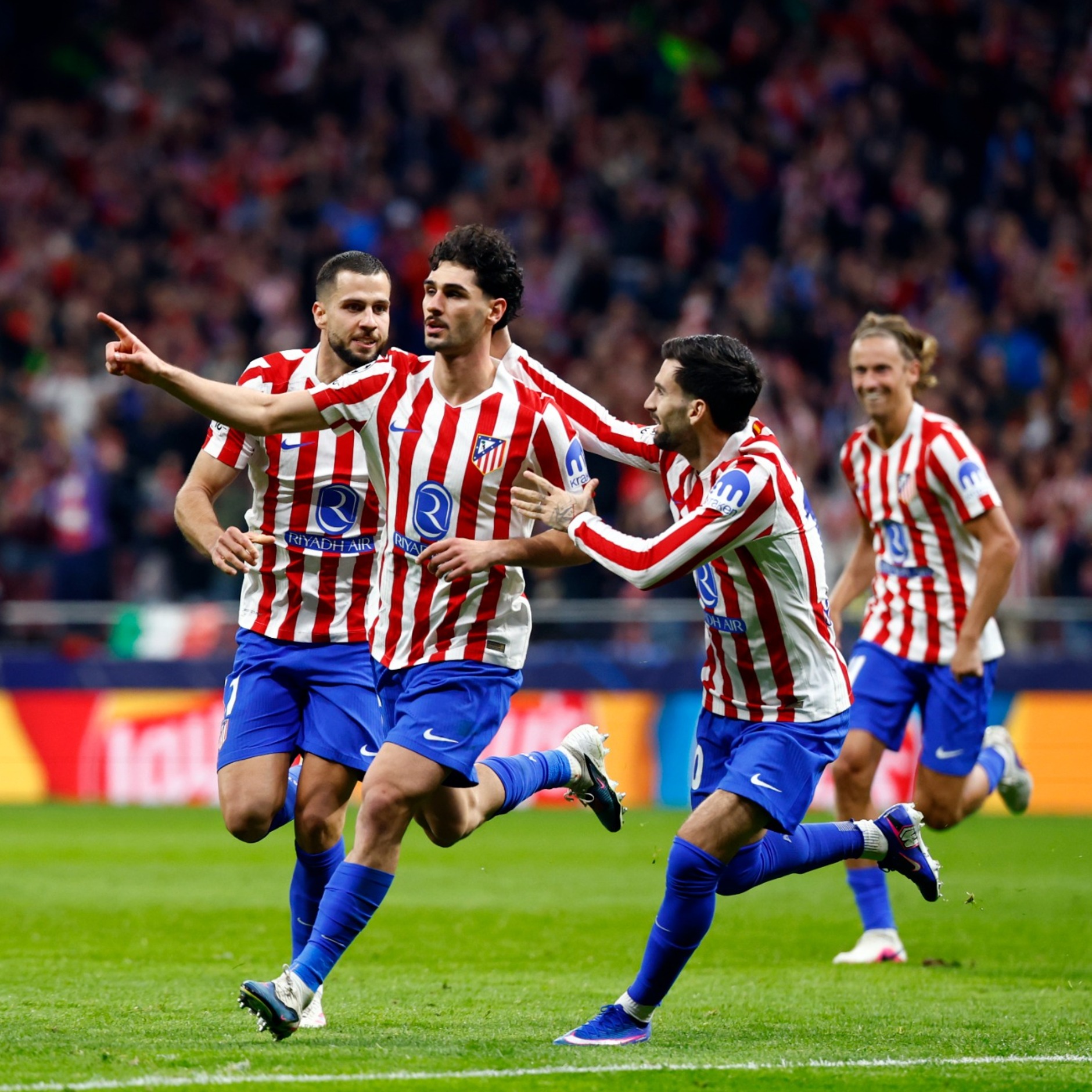 Cardoso celebrando/Atlético de Madrid
