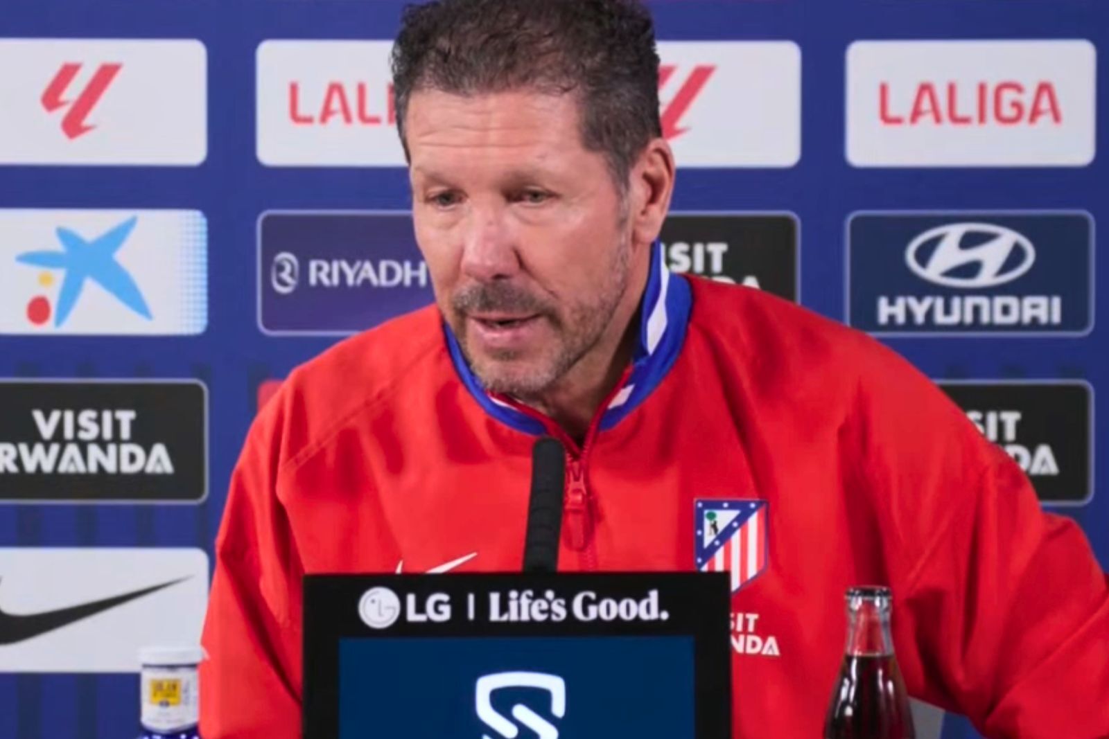 Simeone fue claro y contundente.| Fuente @Atleti