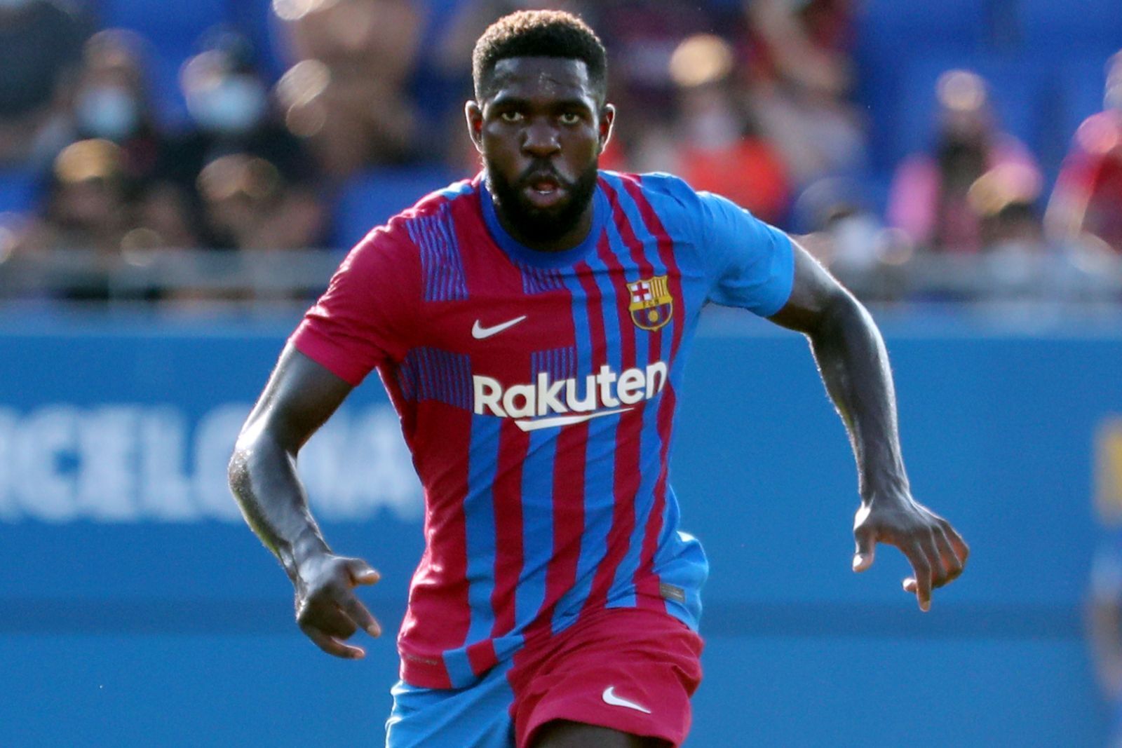 Samuel Umtiti con el Barça | Fuente @FCBarcelona