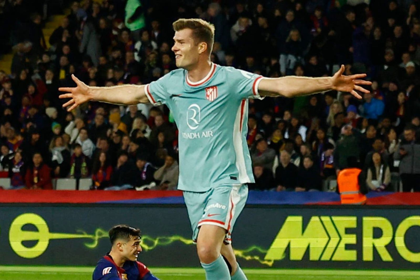 Celebracion de Sorloth | Fuente @Atleti y ASorloth