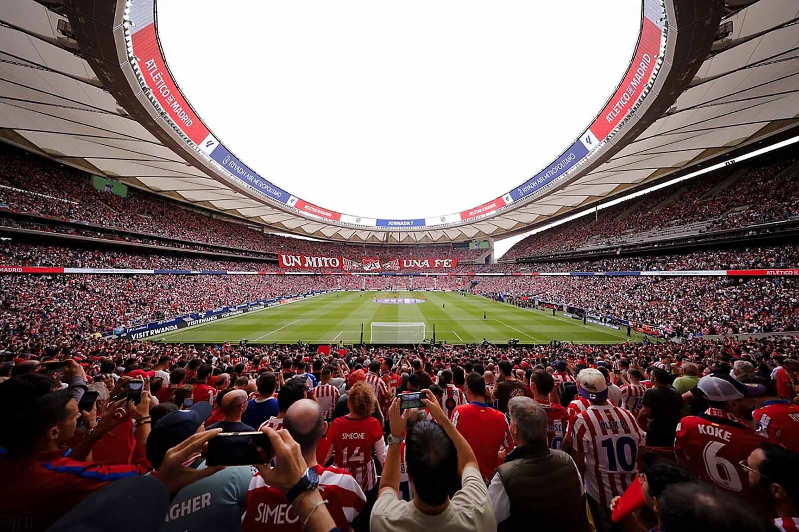 La afición del Metropolitano, lista para una nueva final. | Fuente: (Atlético de Madrid)